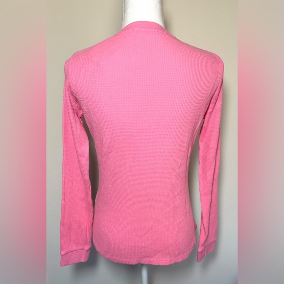 NWT ivory ella Penguin Parade Pink Long Sleeve Waffle Tee Women Small Cotton - Picture 2 of 7
